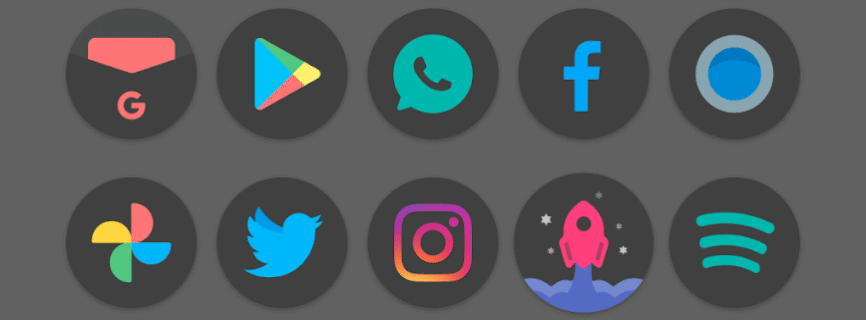Black Pie - Icon Pack